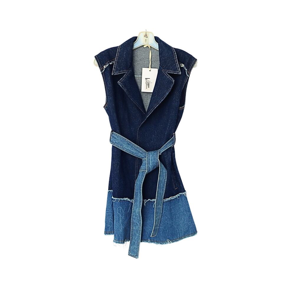 Stevi Denim Mini Dress - Indigo - 4